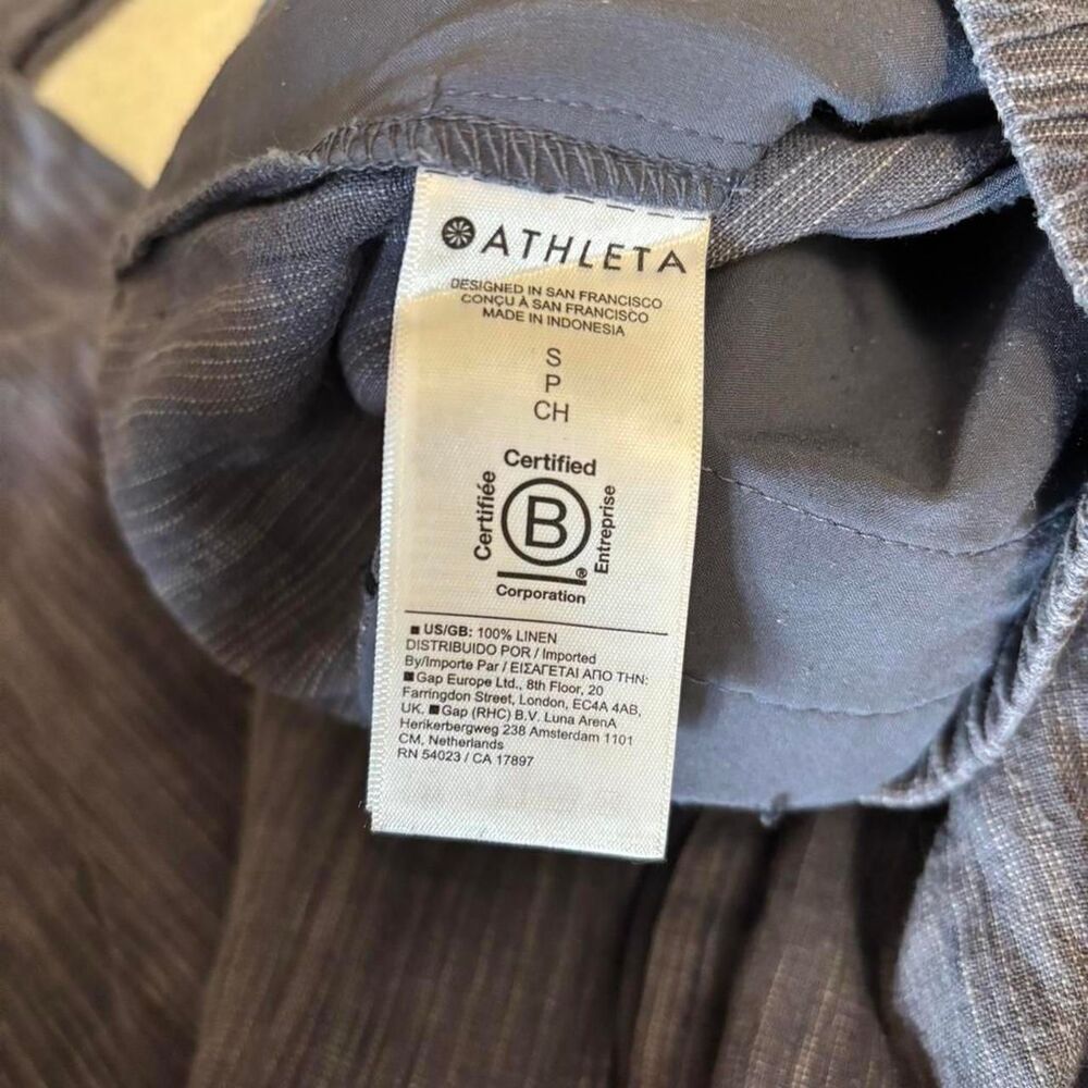 Athleta Women's Blue and Navy Trousers - Picture 4 of 4